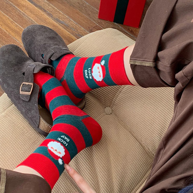 Red Christmas Quarter Socks(4 Pairs) - image 4