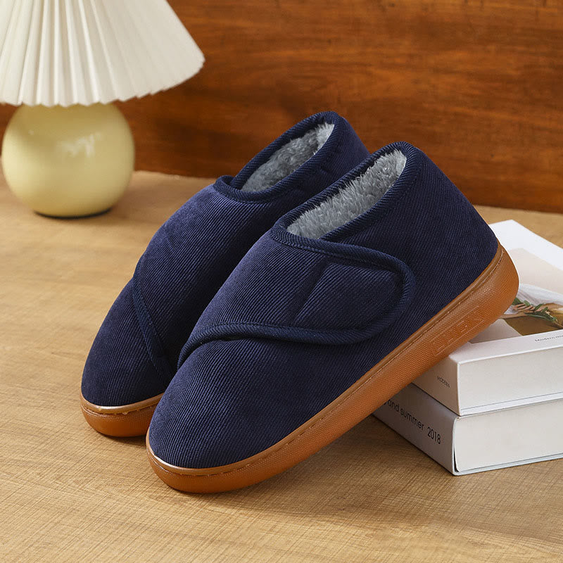 Plus Size Cozy Fleece Slippers - Blue - EU46-47(US9-10) - image 11