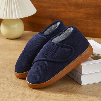 Plus Size Cozy Fleece Slippers - Blue - EU46-47(US9-10) - image 11