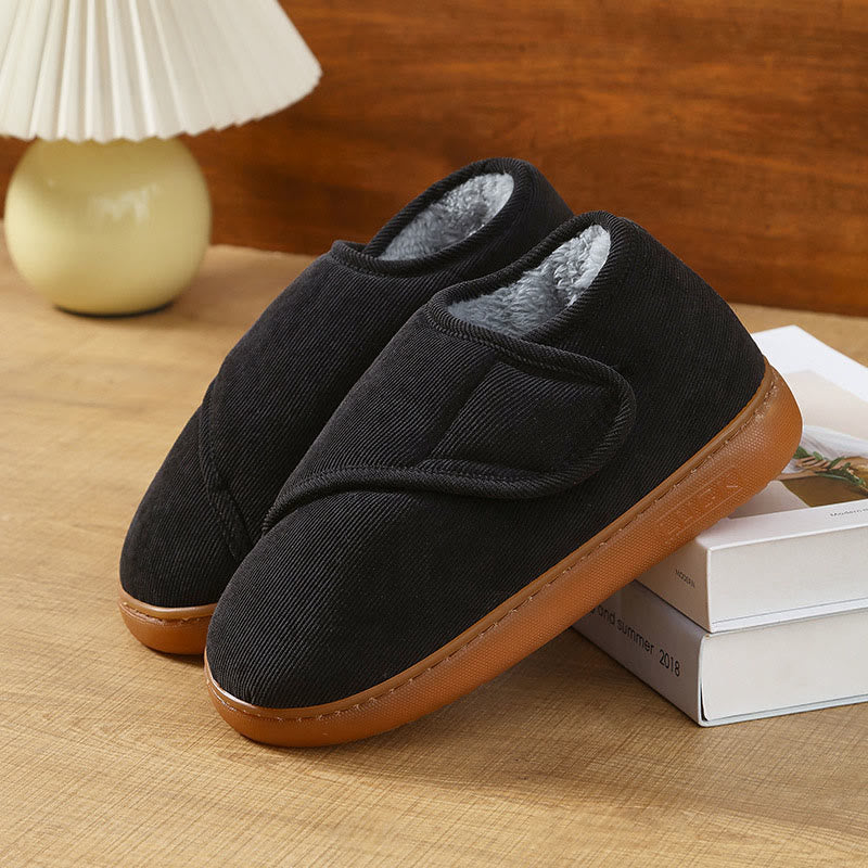 Plus Size Cozy Fleece Slippers - Black - EU46-47(US9-10) - image 10