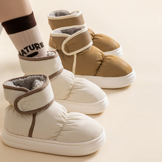 Plus Size Warm High Top Slippers - image 0