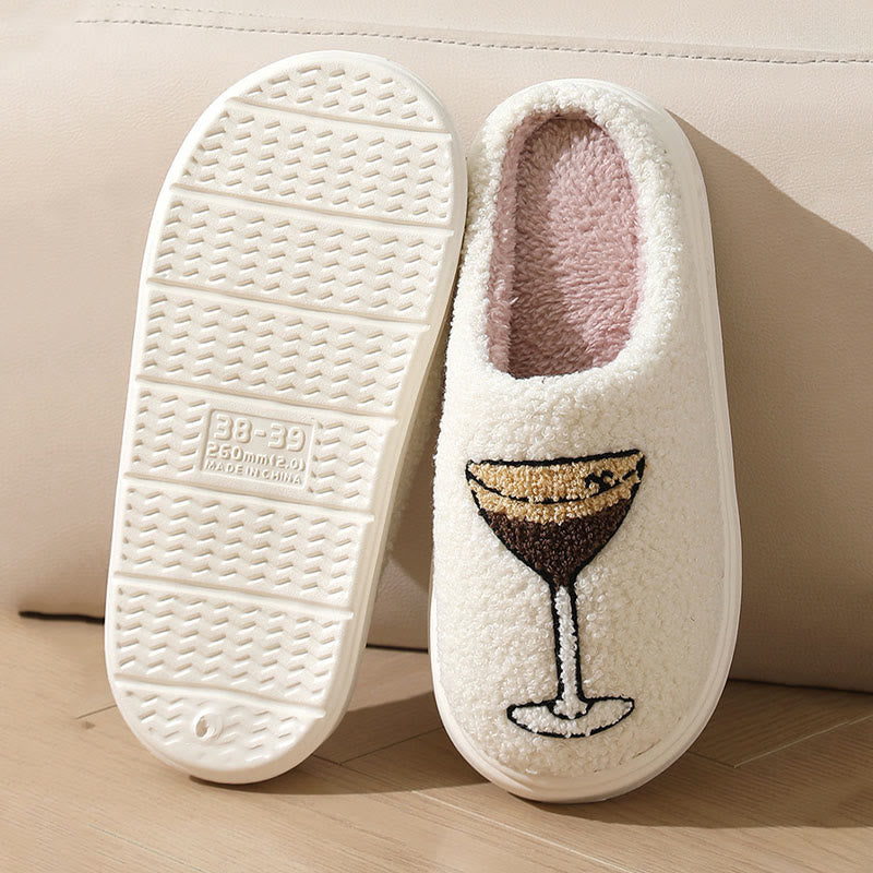 Plus Size Cocktail Glass Slippers - image 5