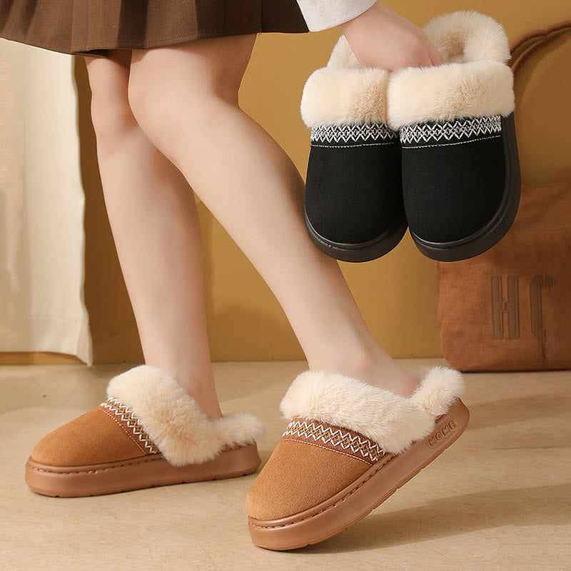 Plus Size Lace Ethnic Style Slippers - image 0