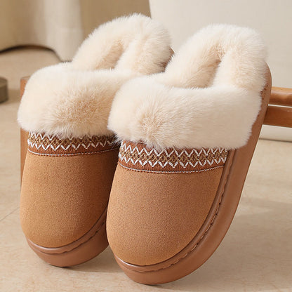 Plus Size Lace Ethnic Style Slippers - Brown - EU44-45(US9-10) - image 11