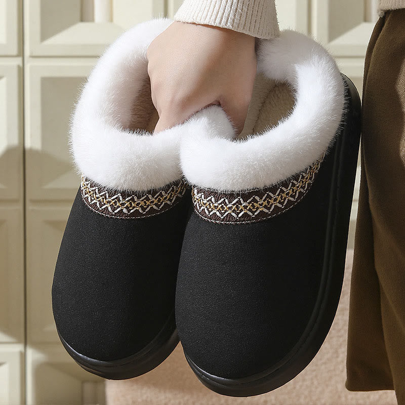 Plus Size Soft Suede Slippers - image 5