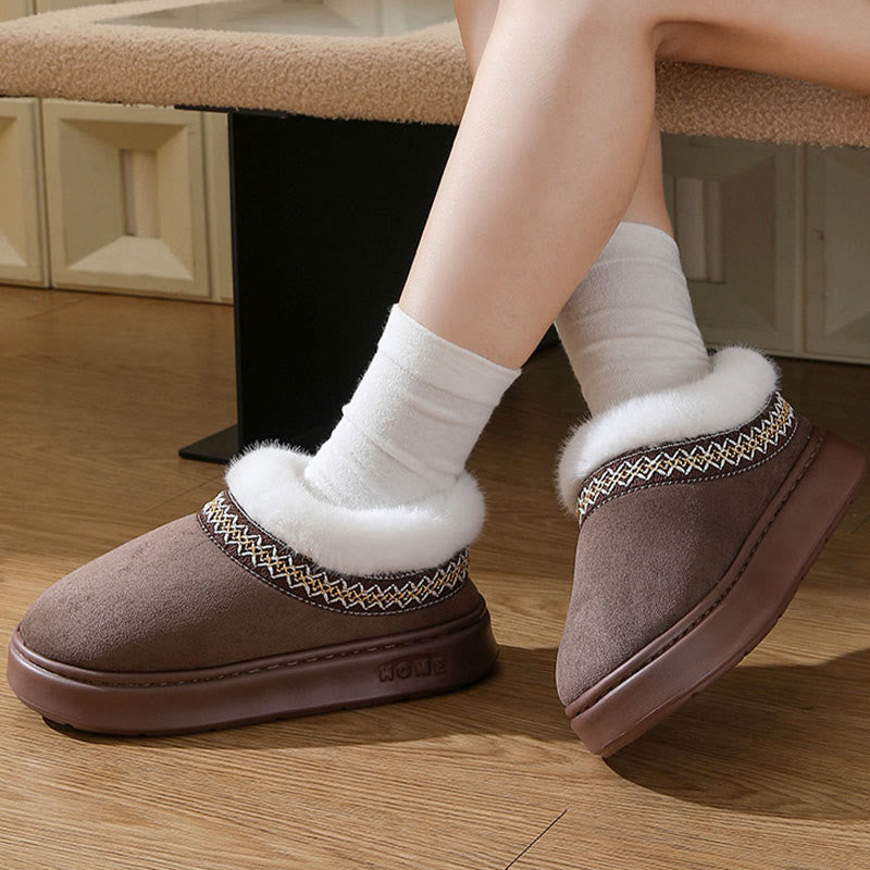 Plus Size Soft Suede Slippers - image 3