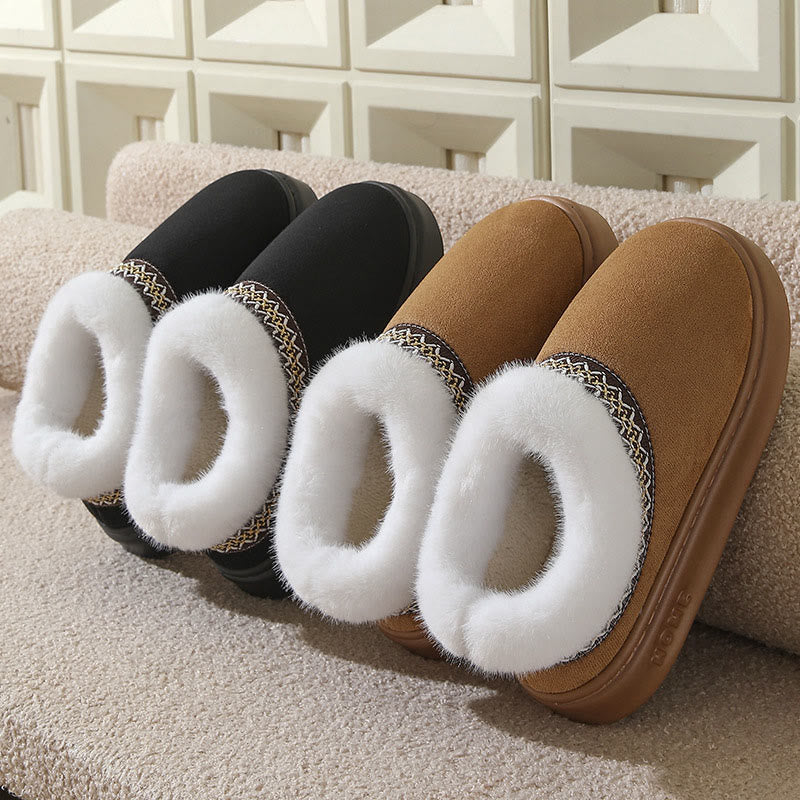Plus Size Soft Suede Slippers - image 8