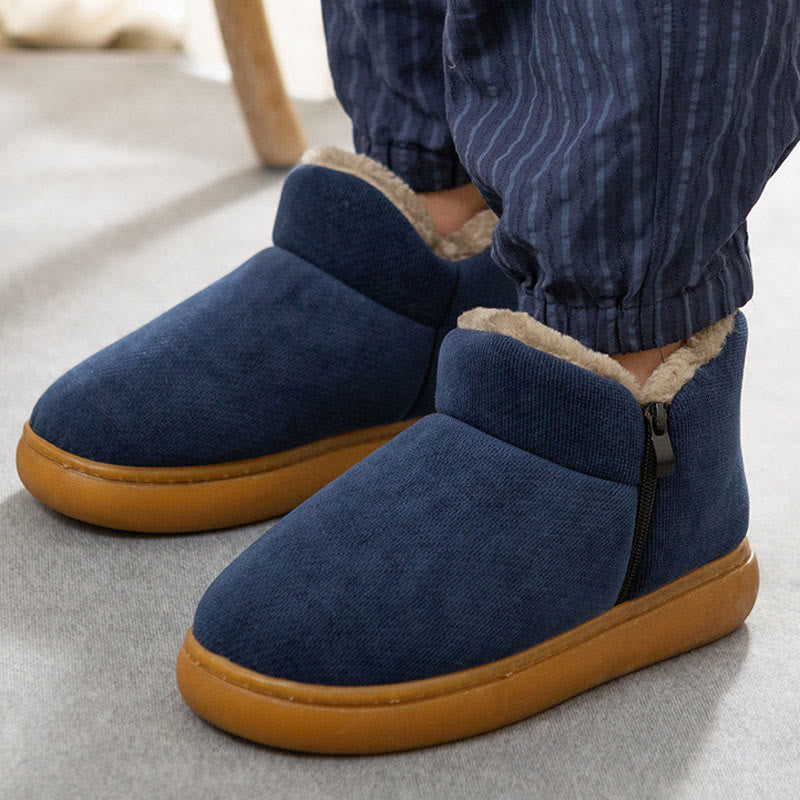 Plus Size Soft Zipper Slippers - image 1