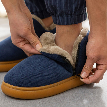 Plus Size Soft Zipper Slippers - image 0