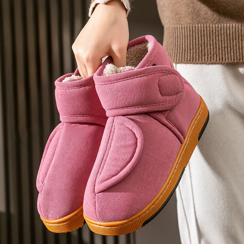 Plus Size Wind Blocking Winter Slippers - Pink - EU44-45(US10-11) - image 10