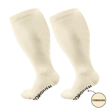 Plus Size Forgiven Blessed Redeemed Compression Socks(3 Pairs) - image 5