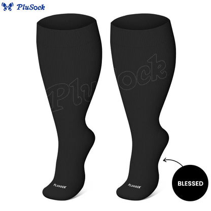 Plus Size Forgiven Blessed Redeemed Compression Socks(3 Pairs) - image 8