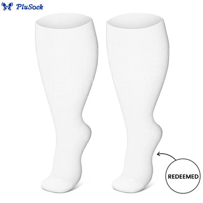 Plus Size Forgiven Blessed Redeemed Compression Socks(3 Pairs) - image 9
