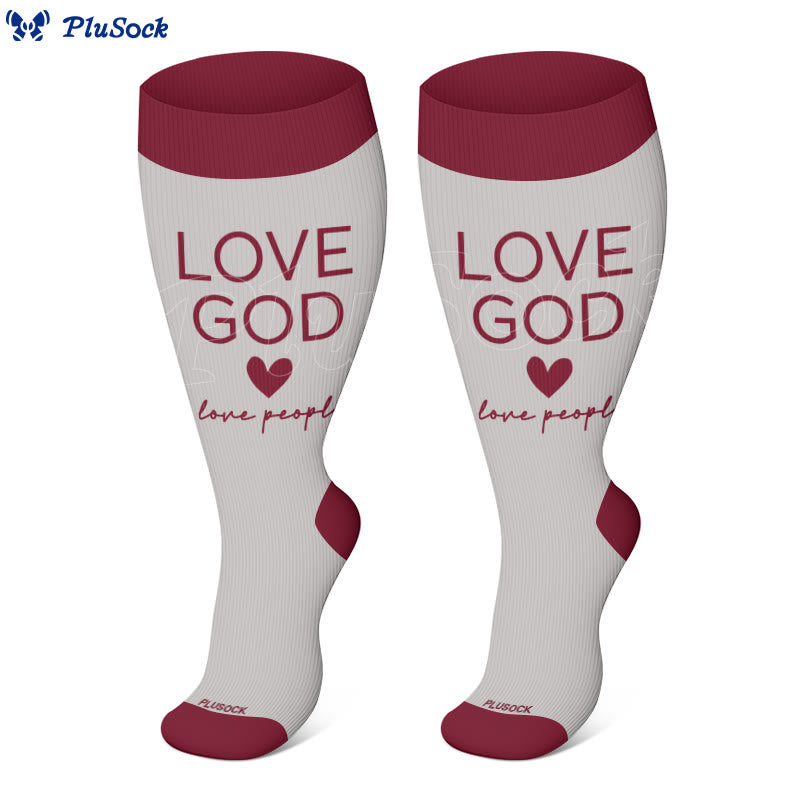 Plus Size Christian Faith Compression Socks(3 Pairs) - image 6