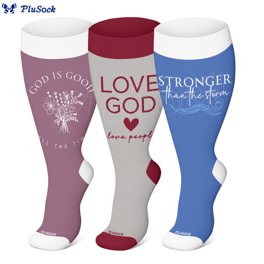Plus Size Faith Christia Compression Socks - image 0