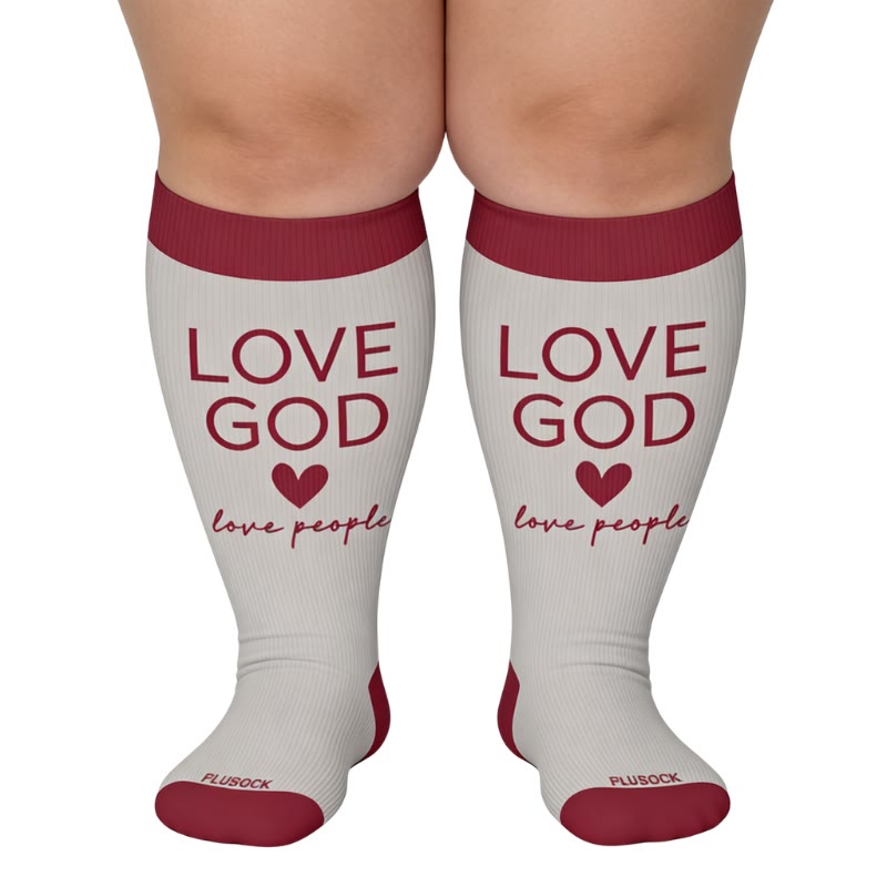 Plus Size Christian Faith Compression Socks(3 Pairs) - image 1