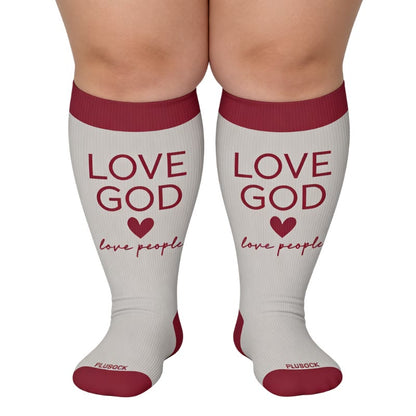 Plus Size Christian Faith Compression Socks(3 Pairs) - image 1