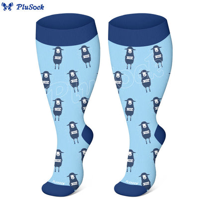 Plus Size Praise Jesus Compression Socks(3 Pairs) - image 7