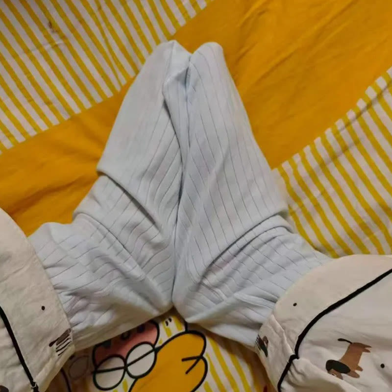 Plus Size Soft Cotton Bedtime Quarter Socks(2 Pairs) - image 6