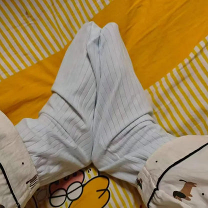 Plus Size Soft Cotton Bedtime Quarter Socks(2 Pairs) - image 6