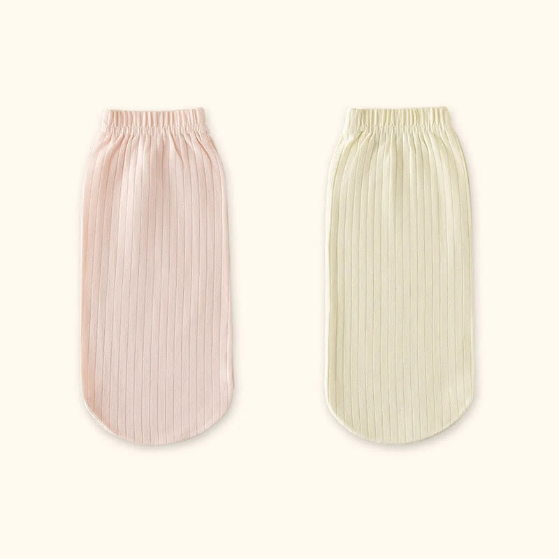 Plus Size Soft Cotton Bedtime Quarter Socks(2 Pairs) - Pink+Yellow - EU36-43(US3-9) - image 9