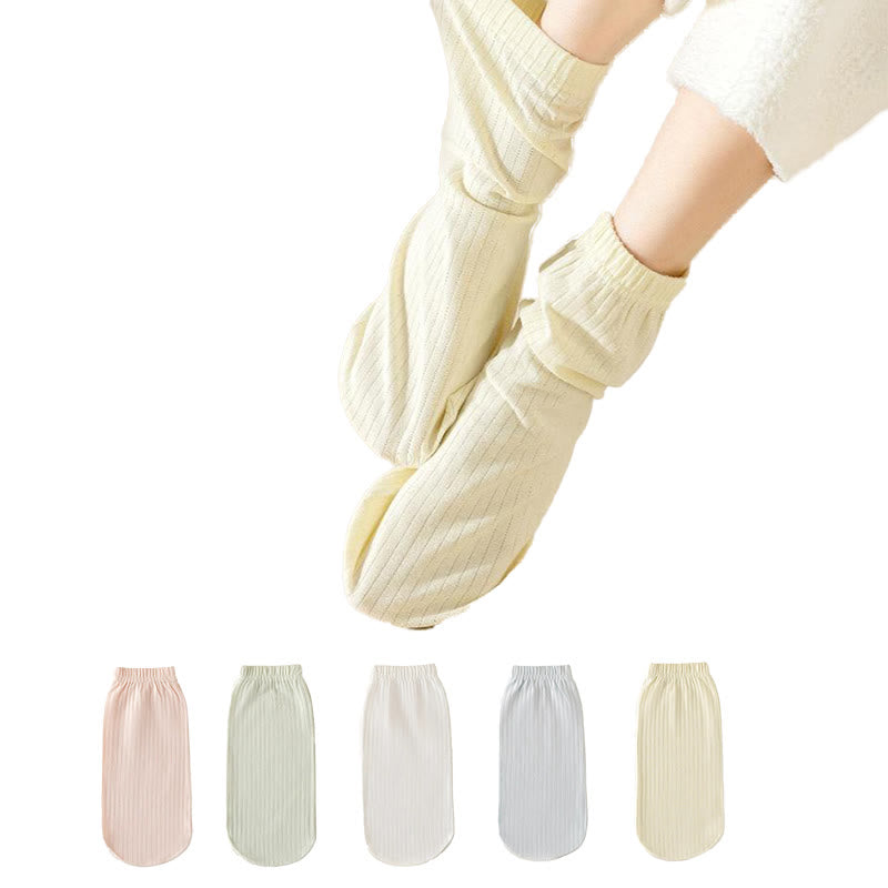 Plus Size Soft Cotton Bedtime Quarter Socks(2 Pairs) - image 0