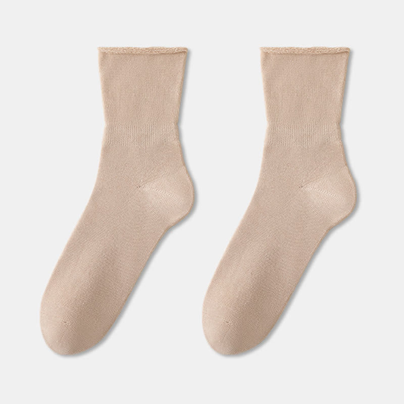 Skin Friendly Sleep Socks(2 Pairs) - Apricot - EU36-45(US3-11) - image 13