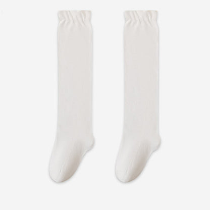 Breathable Soft Knee High Sleep Socks(3 Pairs) - White - EU36-39(US3-6) - image 12