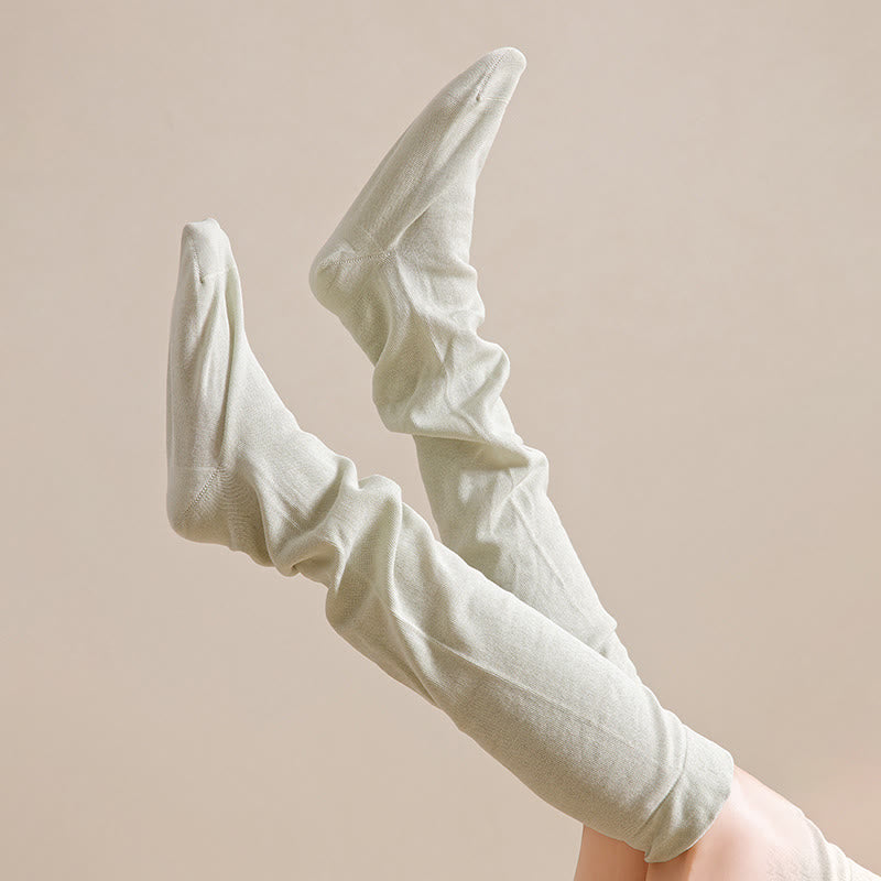 Breathable Soft Knee High Sleep Socks(3 Pairs) - image 8