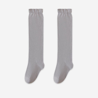 Breathable Soft Knee High Sleep Socks(3 Pairs) - Light Gray - EU36-39(US3-6) - image 16