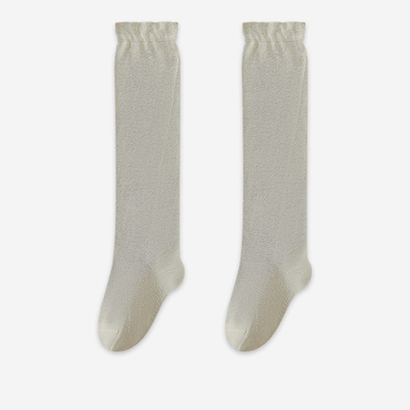 Breathable Soft Knee High Sleep Socks(3 Pairs) - Green - EU36-39(US3-6) - image 17