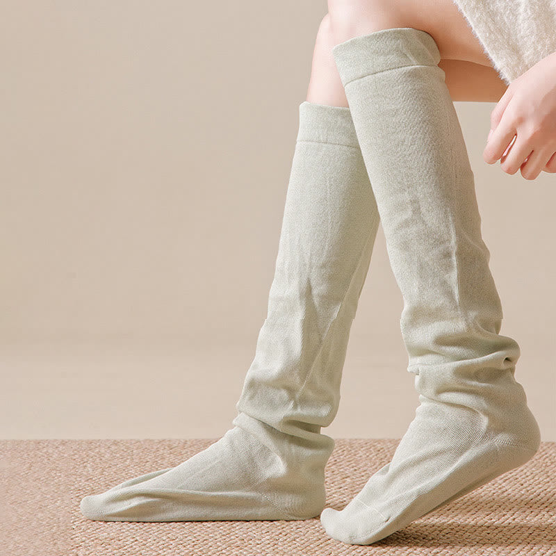 Breathable Soft Knee High Sleep Socks(3 Pairs) - image 9