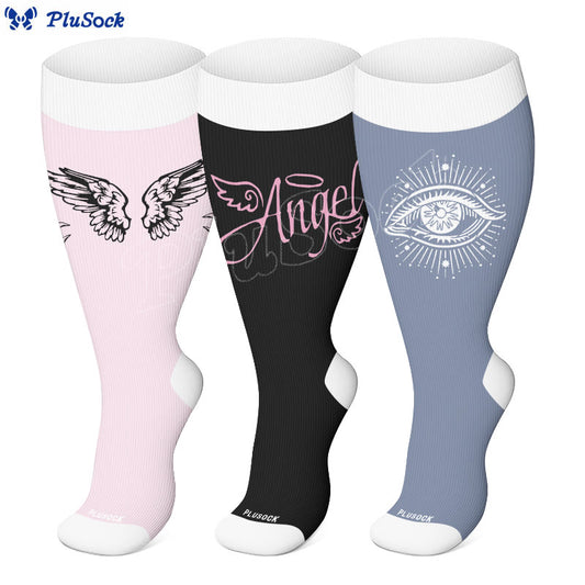 Plus Size Angel Compression Socks(3 Pairs) - image 0