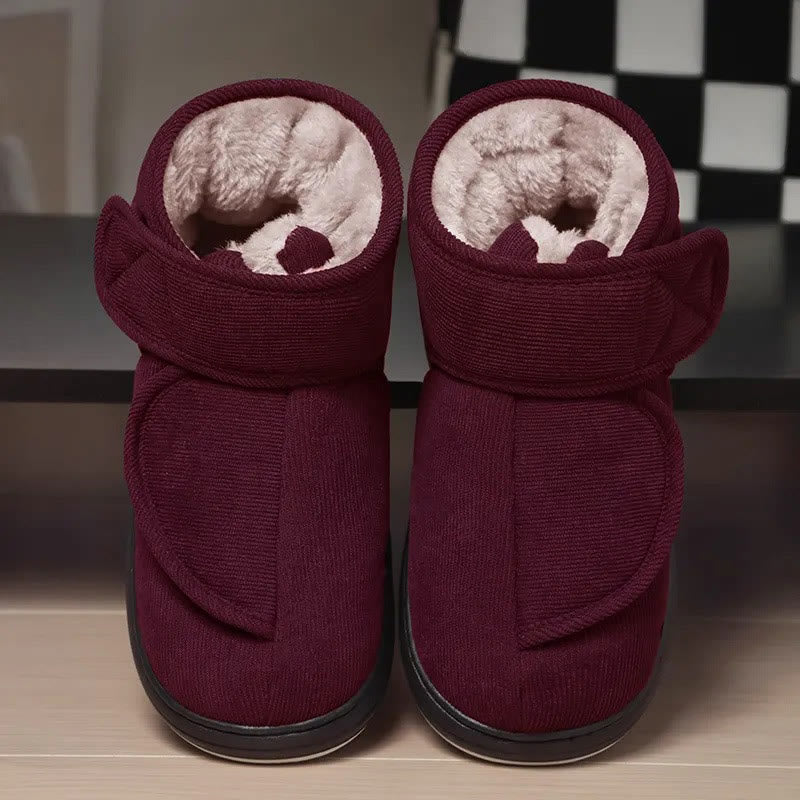 Plus Size Comfort Stability Slippers - Wine - EU46-47(US11-12) - image 8