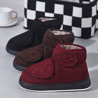 Plus Size Floral Print Slippers - image 5