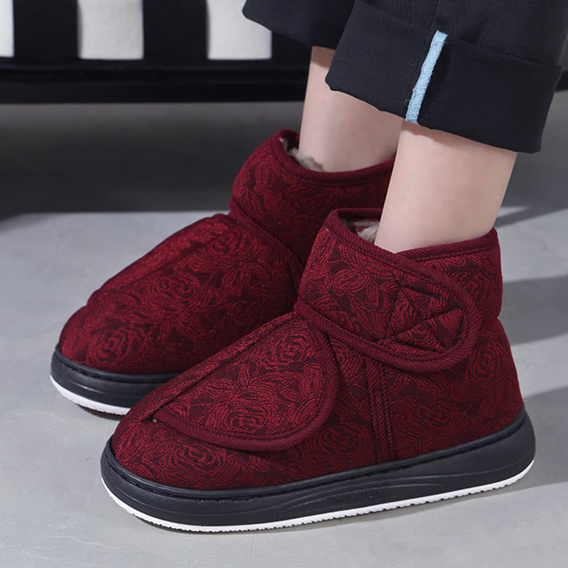 Plus Size Floral Print Slippers - image 4