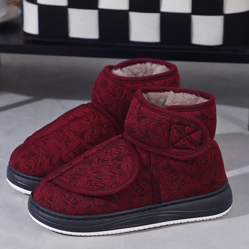 Plus Size Floral Print Slippers - image 10