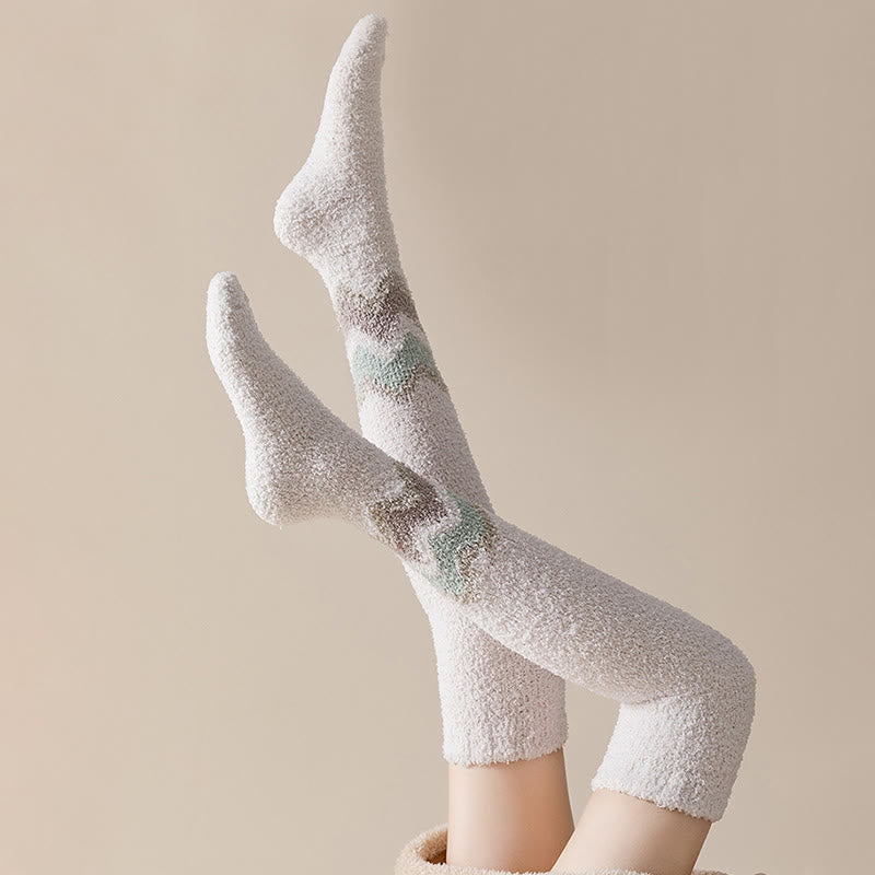 Knee High Coral Fleece Sleep Socks(2 Pairs) - image 5