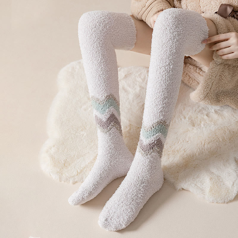 Knee High Coral Fleece Sleep Socks(2 Pairs) - image 4