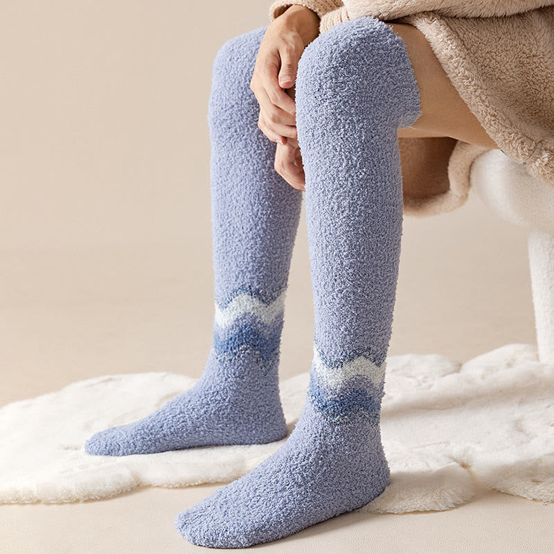 Knee High Coral Fleece Sleep Socks(2 Pairs) - image 6