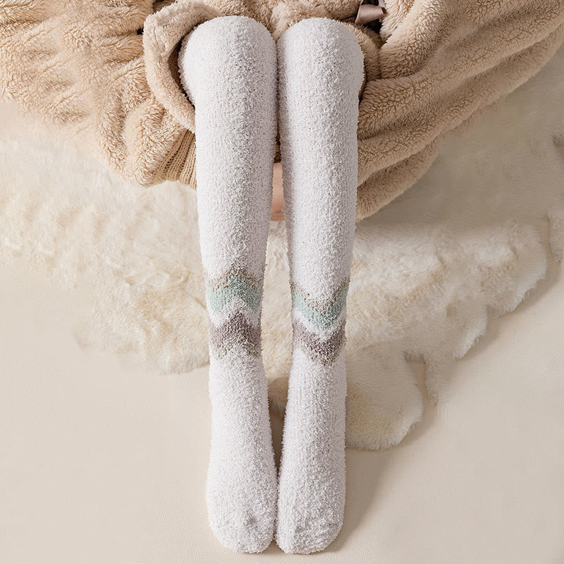 Knee High Coral Fleece Sleep Socks(2 Pairs) - image 3