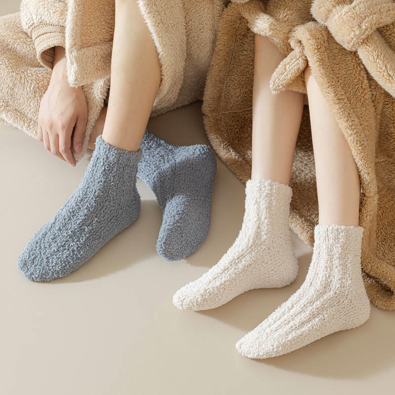 Solid Color Sleep Socks - image 2