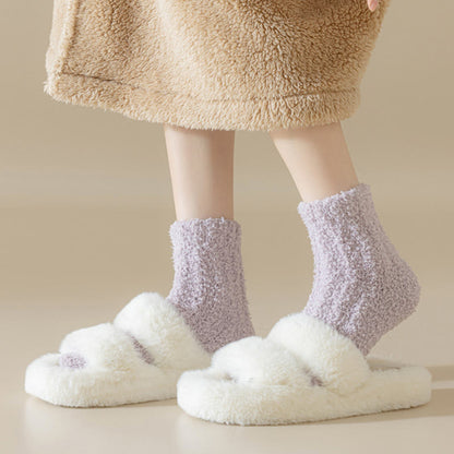 Solid Color Sleep Socks - image 11