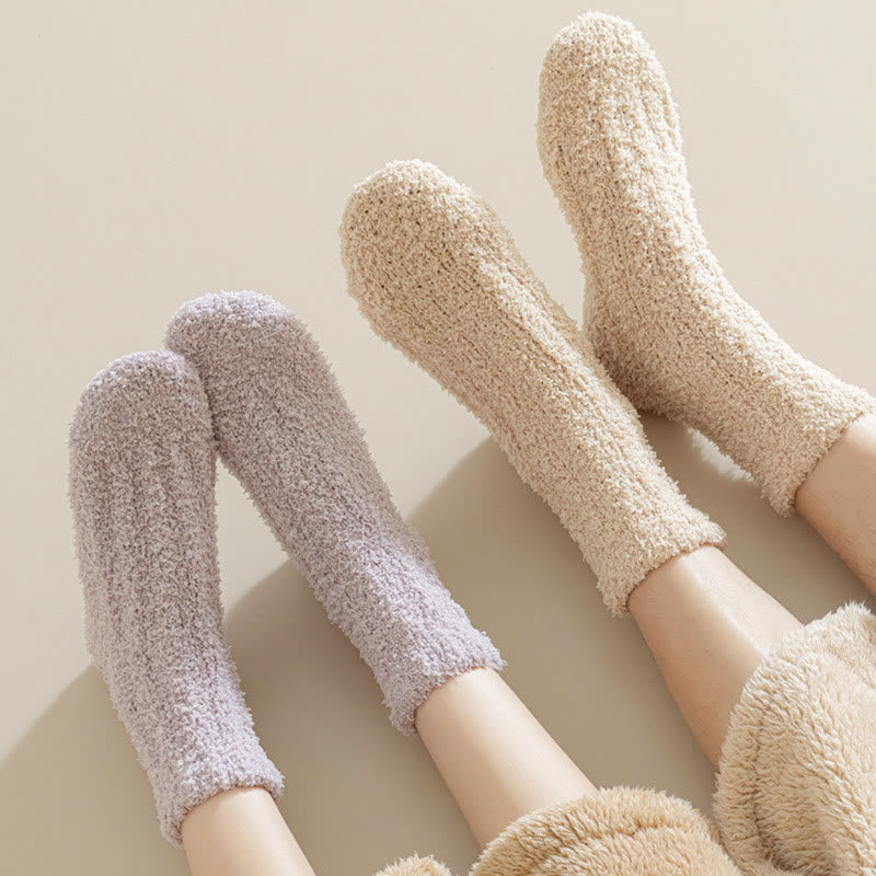Solid Color Sleep Socks - image 3
