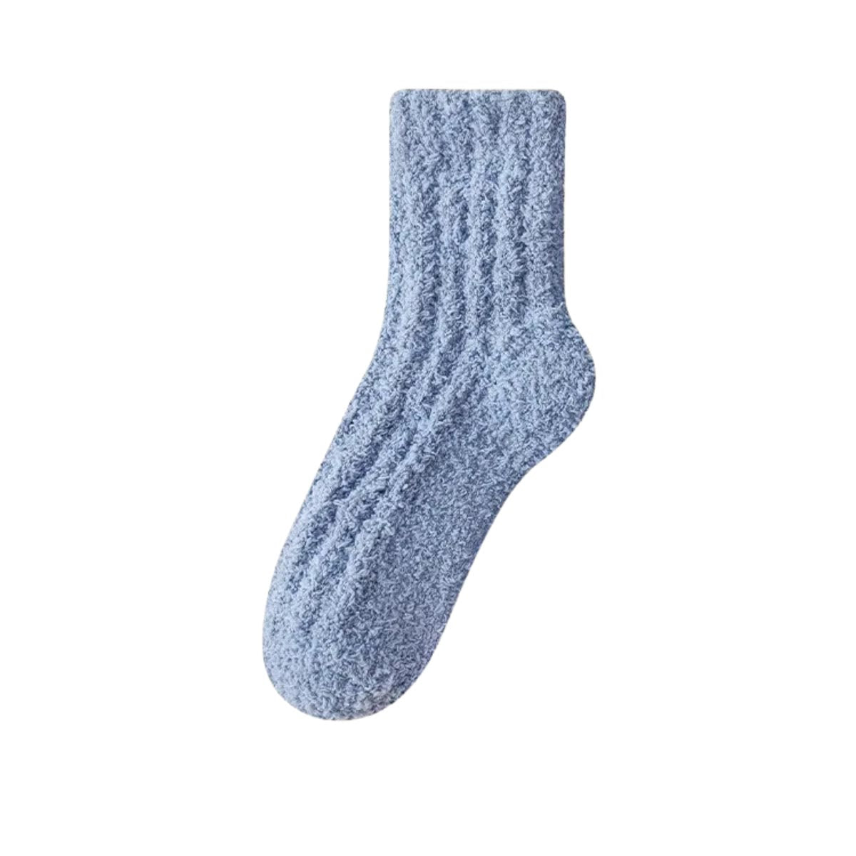 Solid Color Sleep Socks - Blue - EU43-48(US9-13) - image 20