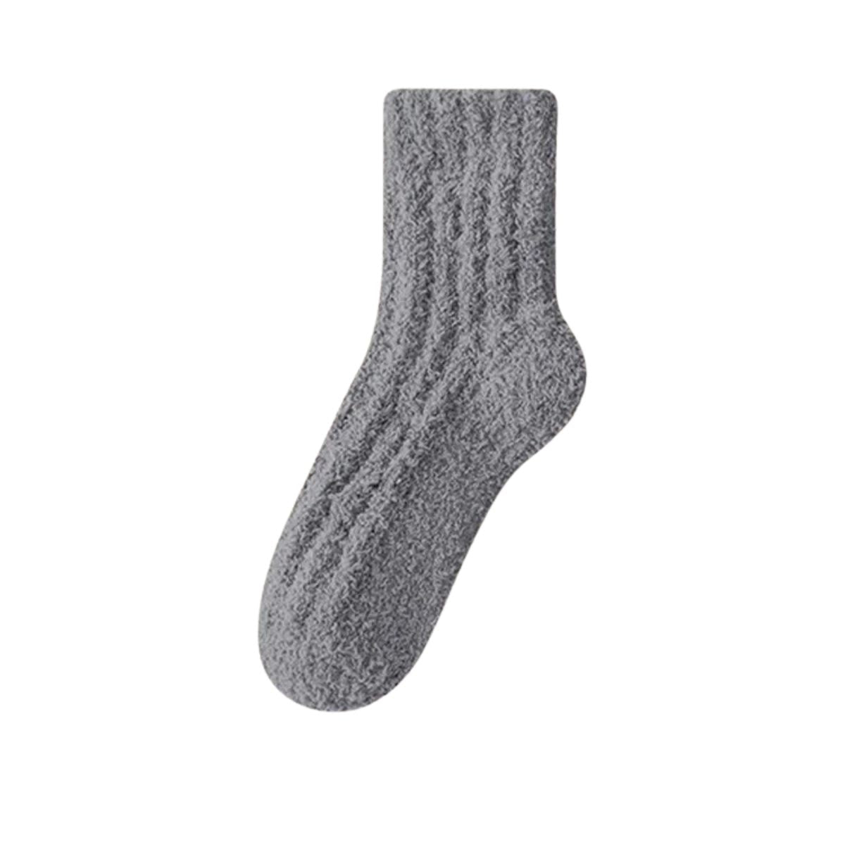 Solid Color Sleep Socks - Dark Grey - EU43-48(US9-13) - image 18