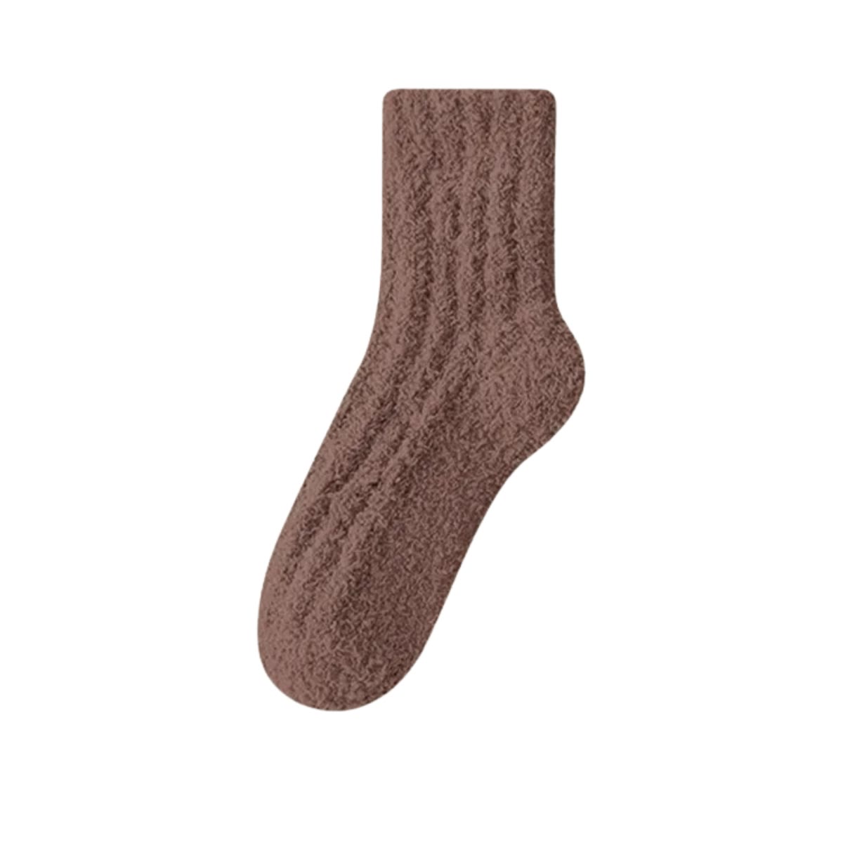 Solid Color Sleep Socks - Brown - EU43-48(US9-13) - image 17