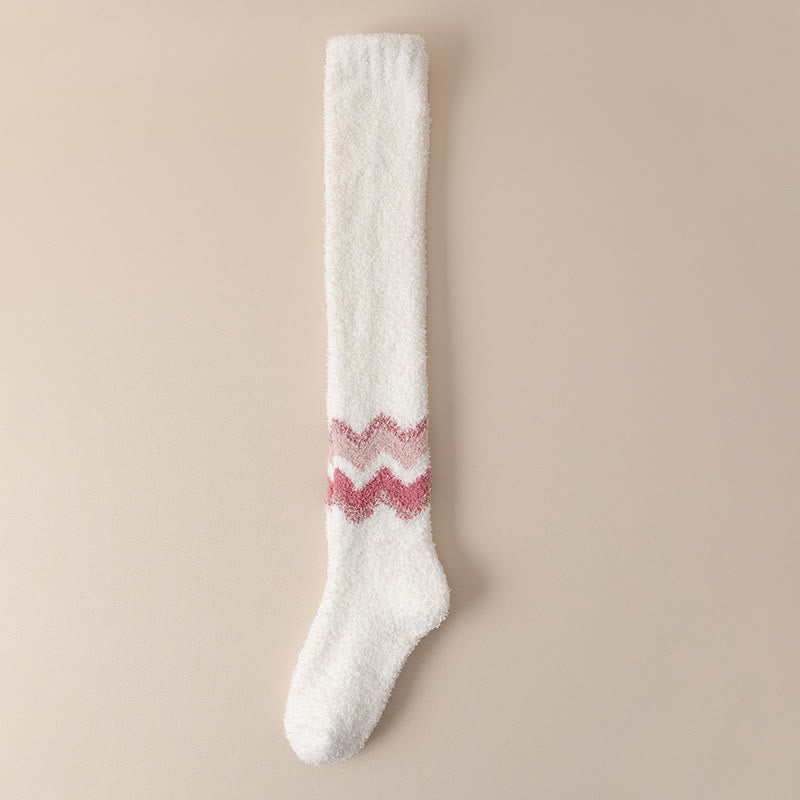 Knee High Cozy Sleep Socks(2 Pairs) - White - EU39-43(US6-9) - image 22