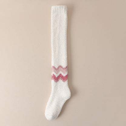 Knee High Cozy Sleep Socks(2 Pairs) - White - EU39-43(US6-9) - image 22
