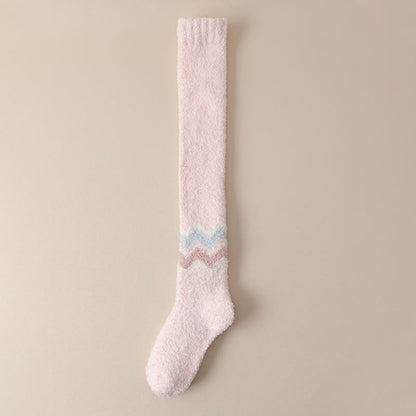 Knee High Cozy Sleep Socks(2 Pairs) - Pink - EU39-43(US6-9) - image 24